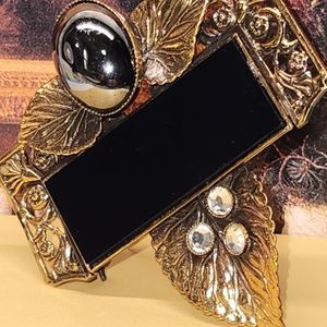 #2056, ERMANI BULATTI, ART DECO  BROOCH 1985's ARCHITECTURAL PIECE (BROOCH 2.3"I